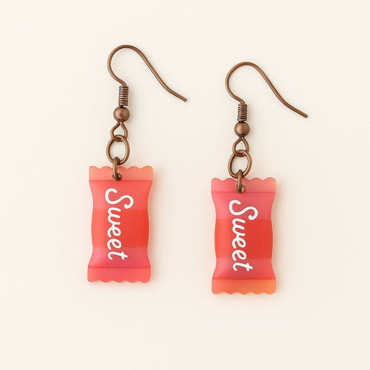 Boucles d'Oreilles Fantaisie "Sweet" Édition Rouge Sunset