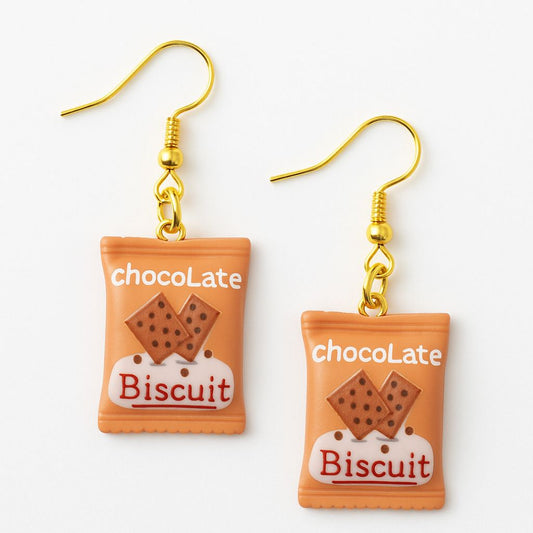 Boucles d'oreilles "Biscuit Choco"